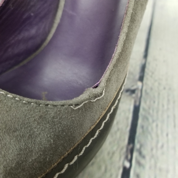 TRUE RELIGION | suede stacked heel platform heels pumps - Picture 6 of 11